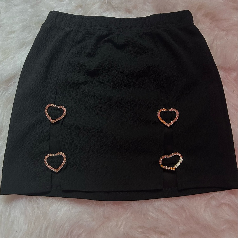 Black Y2K Mini Skirt